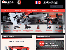 Tablet Screenshot of amada-mexico.com